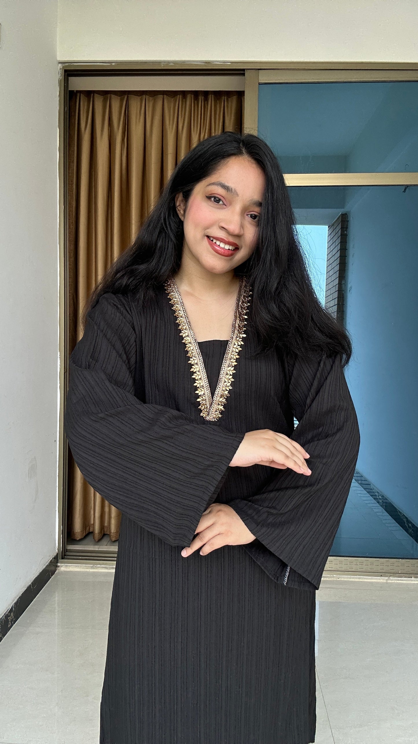 Namira Long Kameez Cords Set.